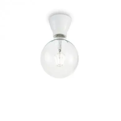 Plafonnier WINERY PL1 Blanc 60W max IDEAL LUX 155227