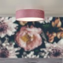 Plafonnier Plat Drum 3x15W E27 Rose