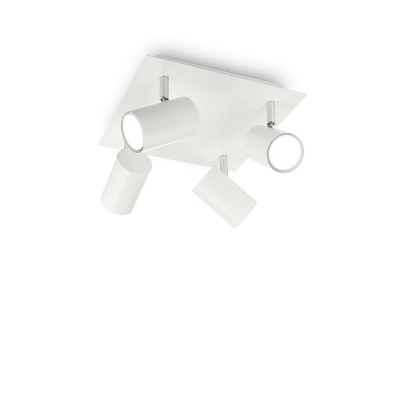 Plafonnier SPOT PL4 Blanc 50W max IDEAL LUX 156774