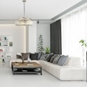 Suspension Aries 4x60W Nickel Cristal