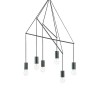 Suspension POP Noir E27 6x60W IDEAL LUX 158815