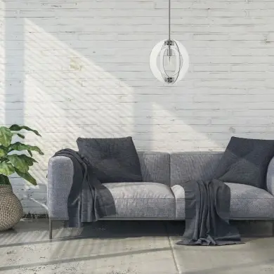 Suspension Solstice 1x100W Argent HINKLEY hksolsticemp