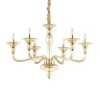 Lustre DANIELI SP6 Verre ambré 40W max IDEAL LUX 159942