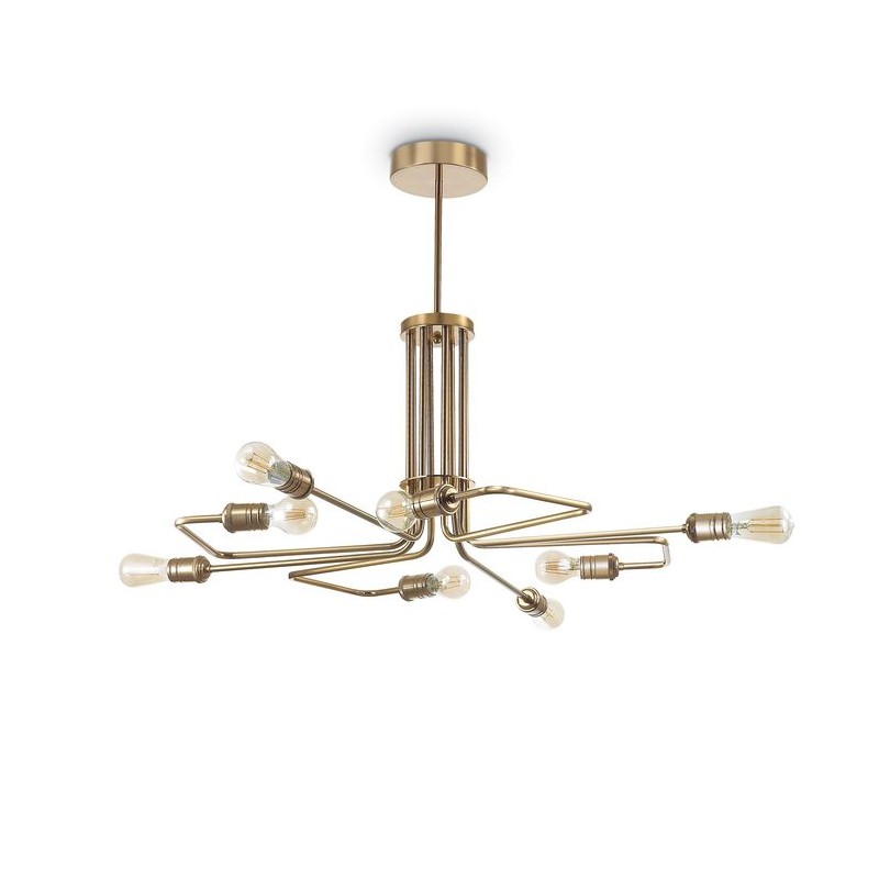 Suspension TRIUMPH SP8 Laiton antique 60W max IDEAL LUX 160269