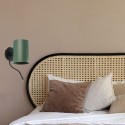 Applique Murale Guadalupe Noir Vert Liseuse 1x15W Max E27