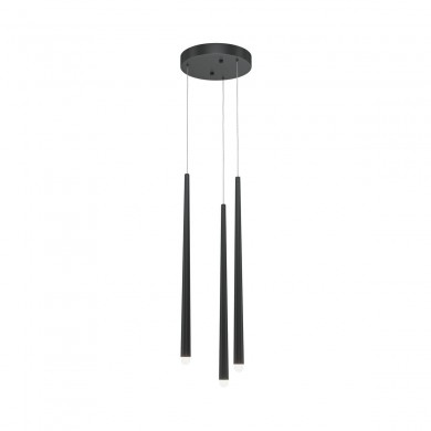 Suspension Cascade 3x19W LED Noir MAYTONI MOD132PL-L28BK1