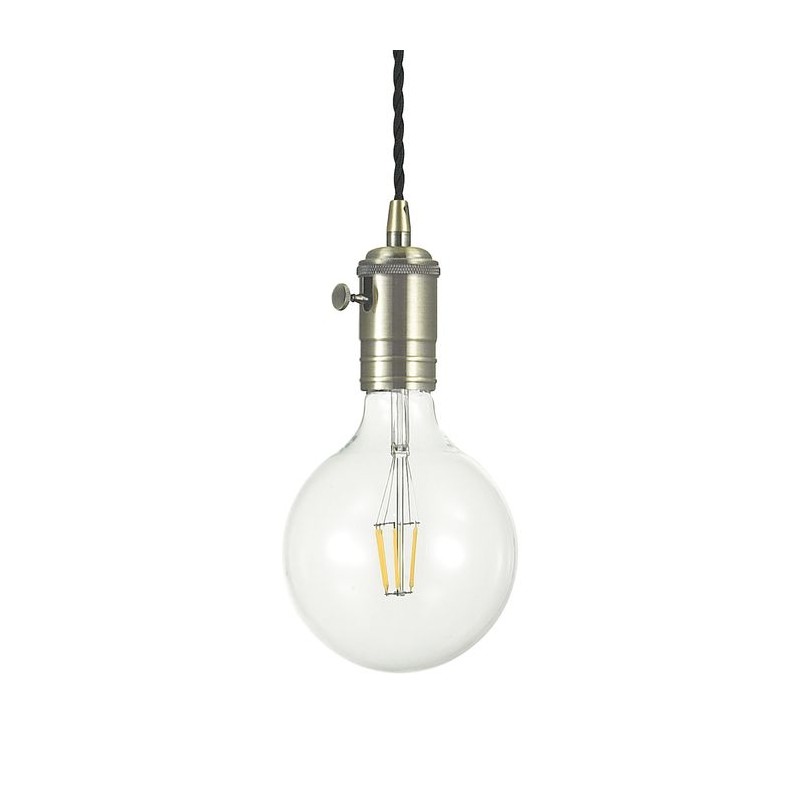 Suspension DOC SP1 Laiton antique 60W max IDEAL LUX 163109