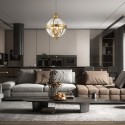 Lustre Adams 4x60W E14 Laiton