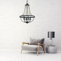 Lustre Nori 4x40W E14 Gris