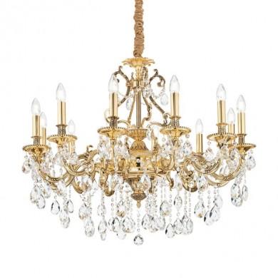 Lustre Doré GIOCONDA SP12 Or 40W max IDEAL LUX 164960