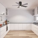 Ventilateur plafond avec lumiere Irene-5HLK 106cm Bronze Bois vieilli