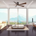 Ventilateur plafond avec lumiere Irene-5HLK 152cm Bronze Noyer