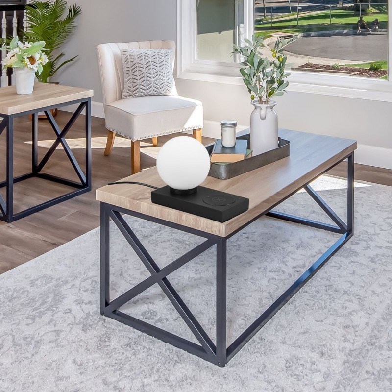 Lampe Chloe 1x40W E14 Noir Mat TRI_R59080132 R59080132 Lampe Chloe 1x40W E14 Noir Mat TRIO LIGHTING R59080132