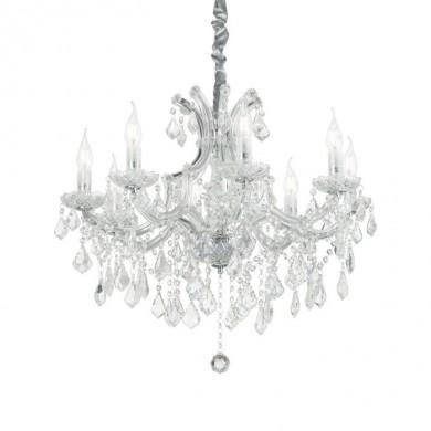 Lustre NAPOLEON SP8 Chromé 40W max IDEAL LUX 167244