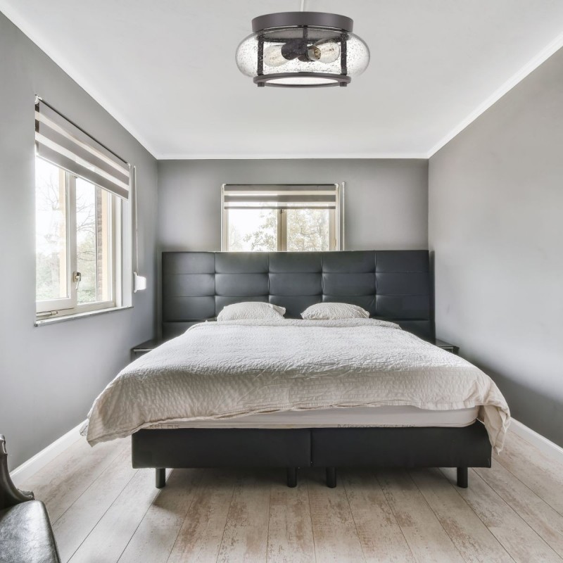 Plafonnier Trilogy 2x60W Bronze Vieilli ELS_qztrilogyfsoz QZ TRILOGY FS OZ Plafonnier Trilogy 2x60W Bronze Vieilli ELSTEAD LIGHTING QZ TRILOGY FS OZ
