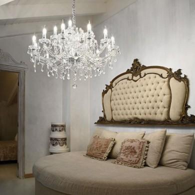 Lustre NAPOLEON SP18 Chromé 40W max IDEAL LUX 167268