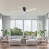 Ventilateur de Plafond avec lampe Irene 152cm Bronze Blanc ATLAS FAN IR5HLK-TB-MWH-60