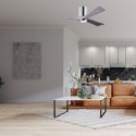 Ventilateur Plafond Irene-3HLK 152cm Chromé Poli Bois vieilli
