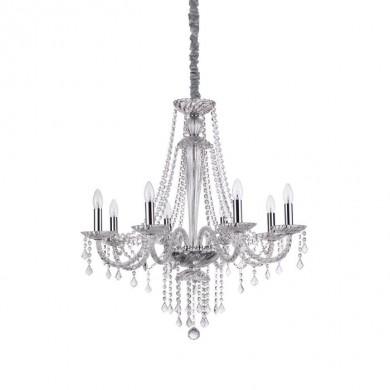 Lustre AMADEUS SP8 Transparent 40W max IDEAL LUX 168777