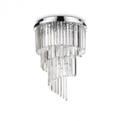 Plafonnier CARLTON PL12 Transparent 40W max IDEAL LUX 168937