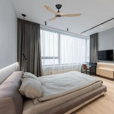 Ventilateur de plafond Eco Genuino Casafan dans une chambre