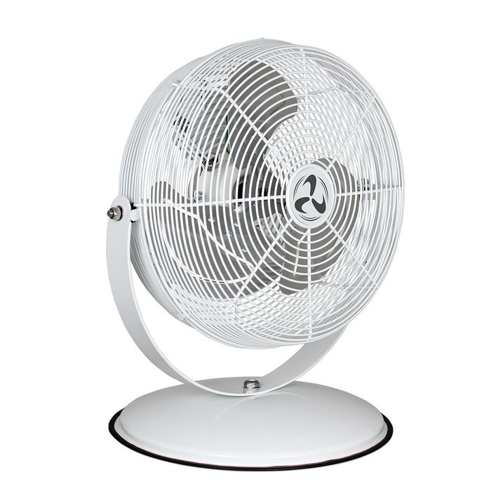 CasaFan Jet R/étro Design Ventilateur de Table Blanc
