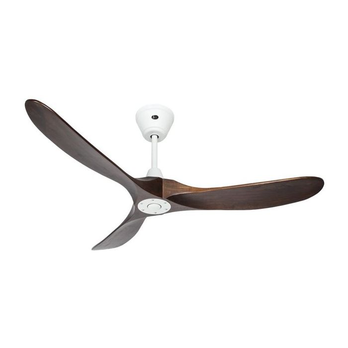 Ventilateur Plafond Silencieux Eco Genuino 122cm Blanc Noyer Casafan