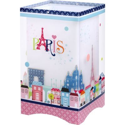 lampe paris rose fille