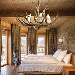 lustre ideal lux chalet en bois