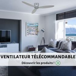 ventilateur plafond avec télécommande