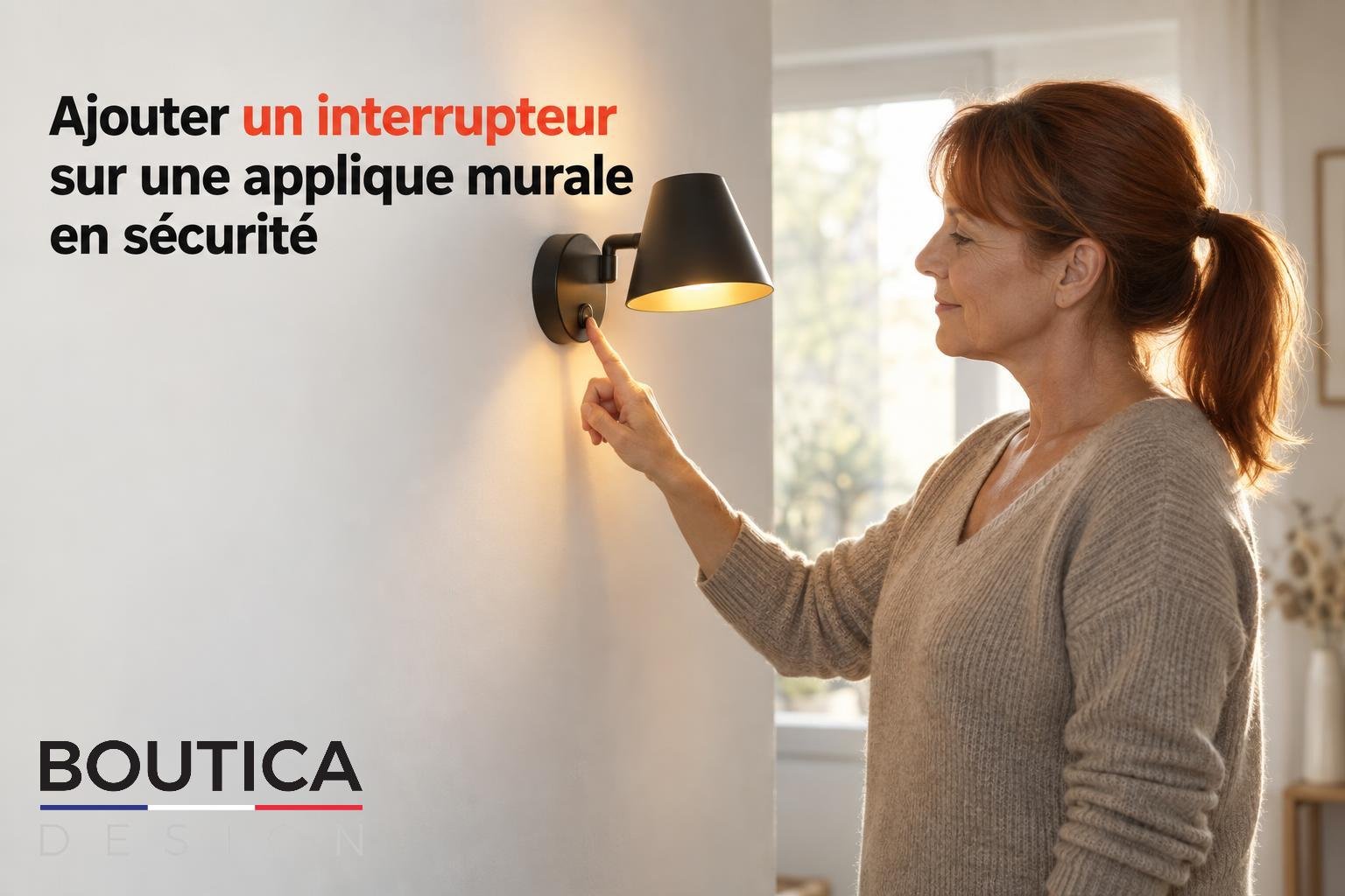 Ajouter un interrupteur sur une applique murale en sécurité