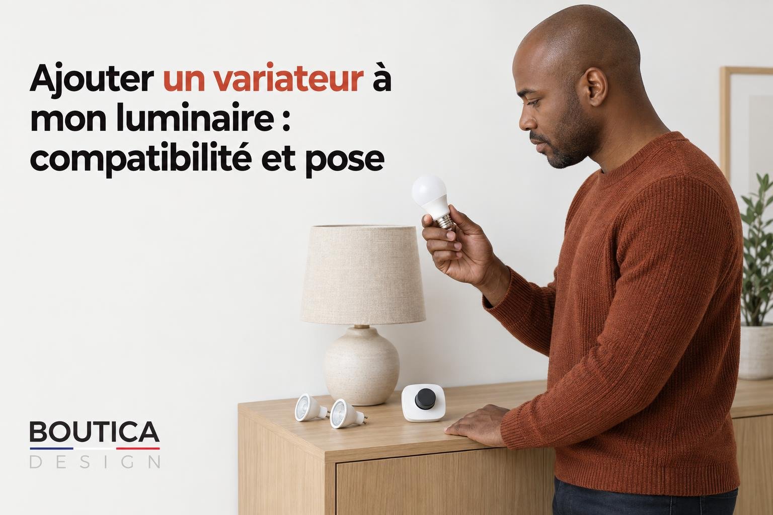 Ajouter un variateur à mon luminaire : compatibilité et pose