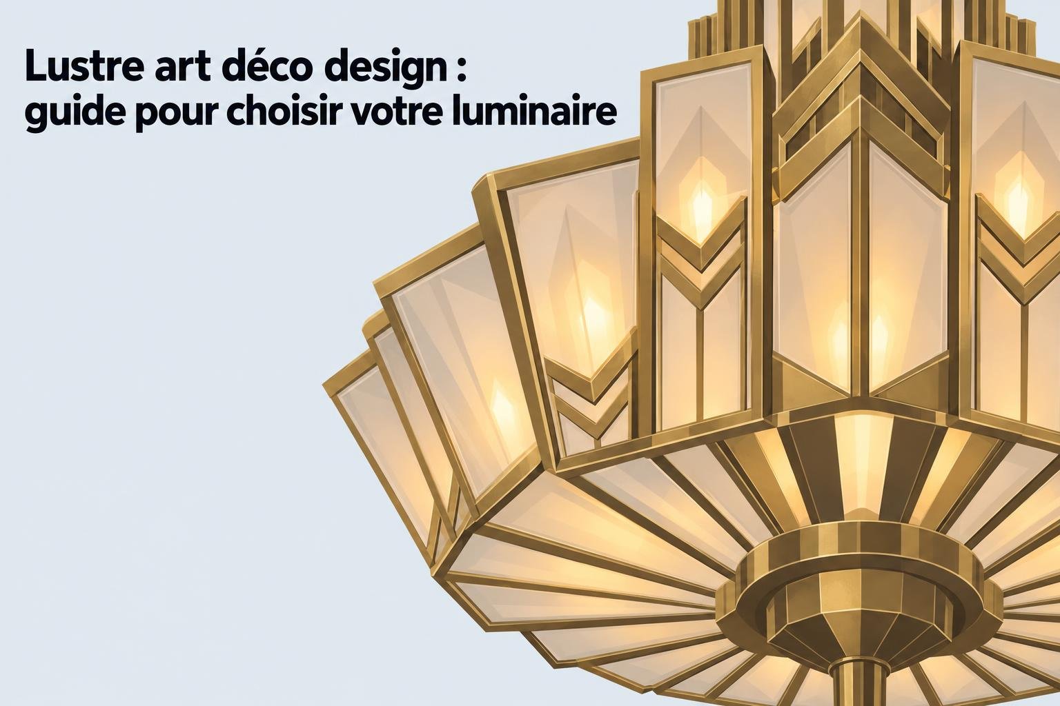 Lustre art déco design : guide pour choisir votre luminaire