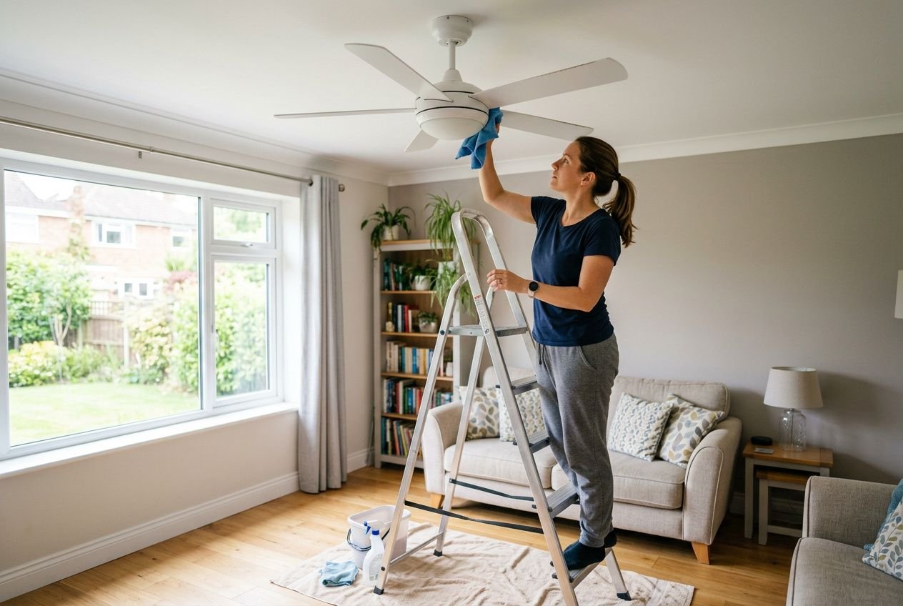 Entretien ventilateur de plafond : conseils pour nettoyer efficacement