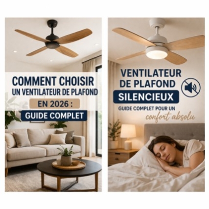 Comment choisir un ventilateur de plafond en 2026 : guide complet